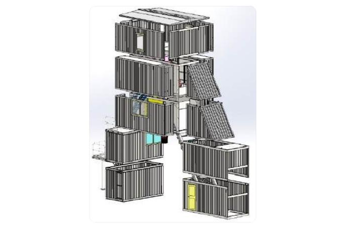 HZS Series Bucket-Lifting Type Container Concrete Mixing Plant (1)