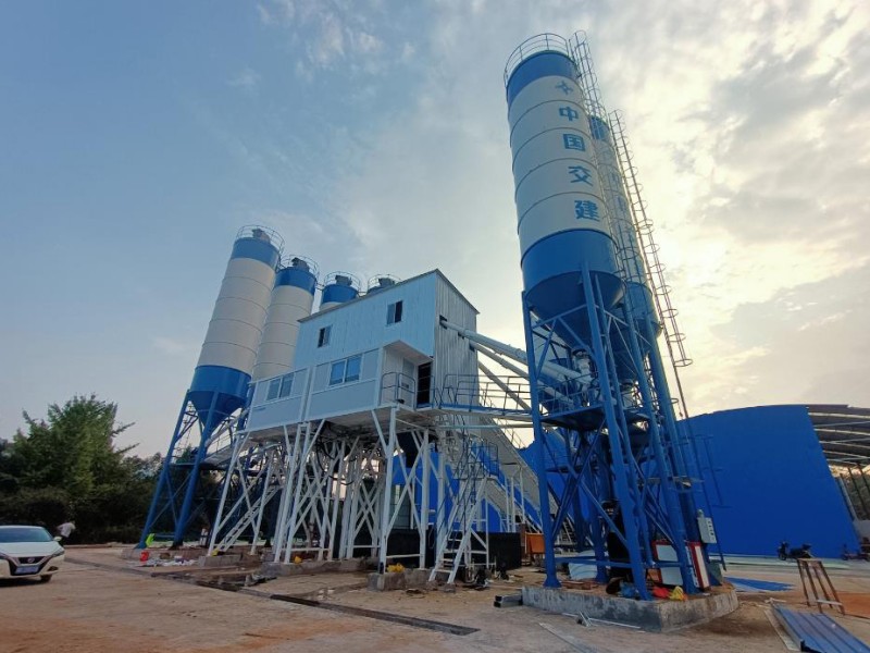 Double HZS90 Concrete Mixing Station(Yongzhou, Hunan) (2)