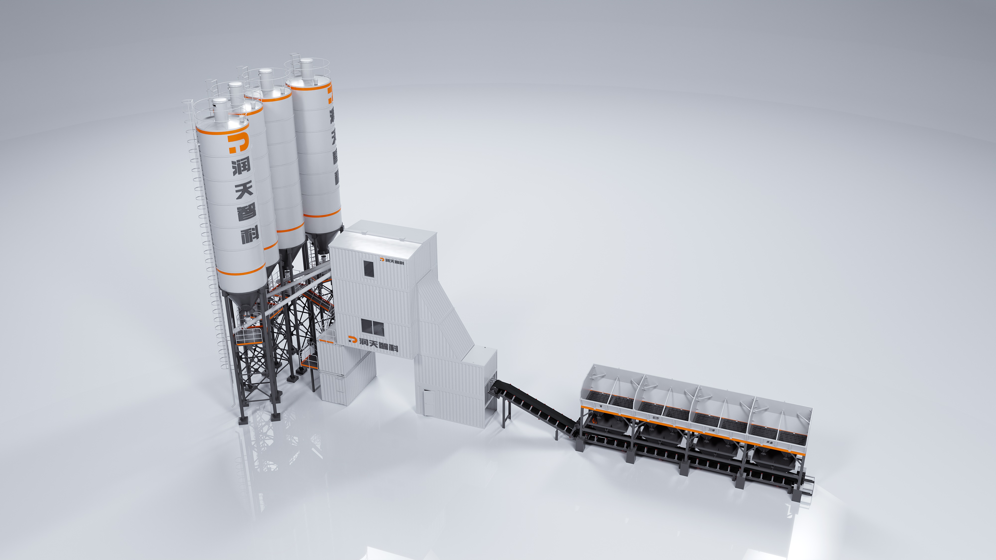 HZS Series Bucket-Lifting Type Container Concrete Mixing Plant