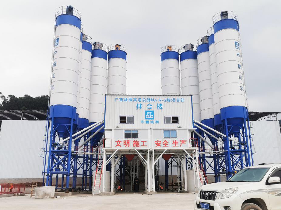 Double HZS120F Concrete Mixing Station(Guilin) (1)